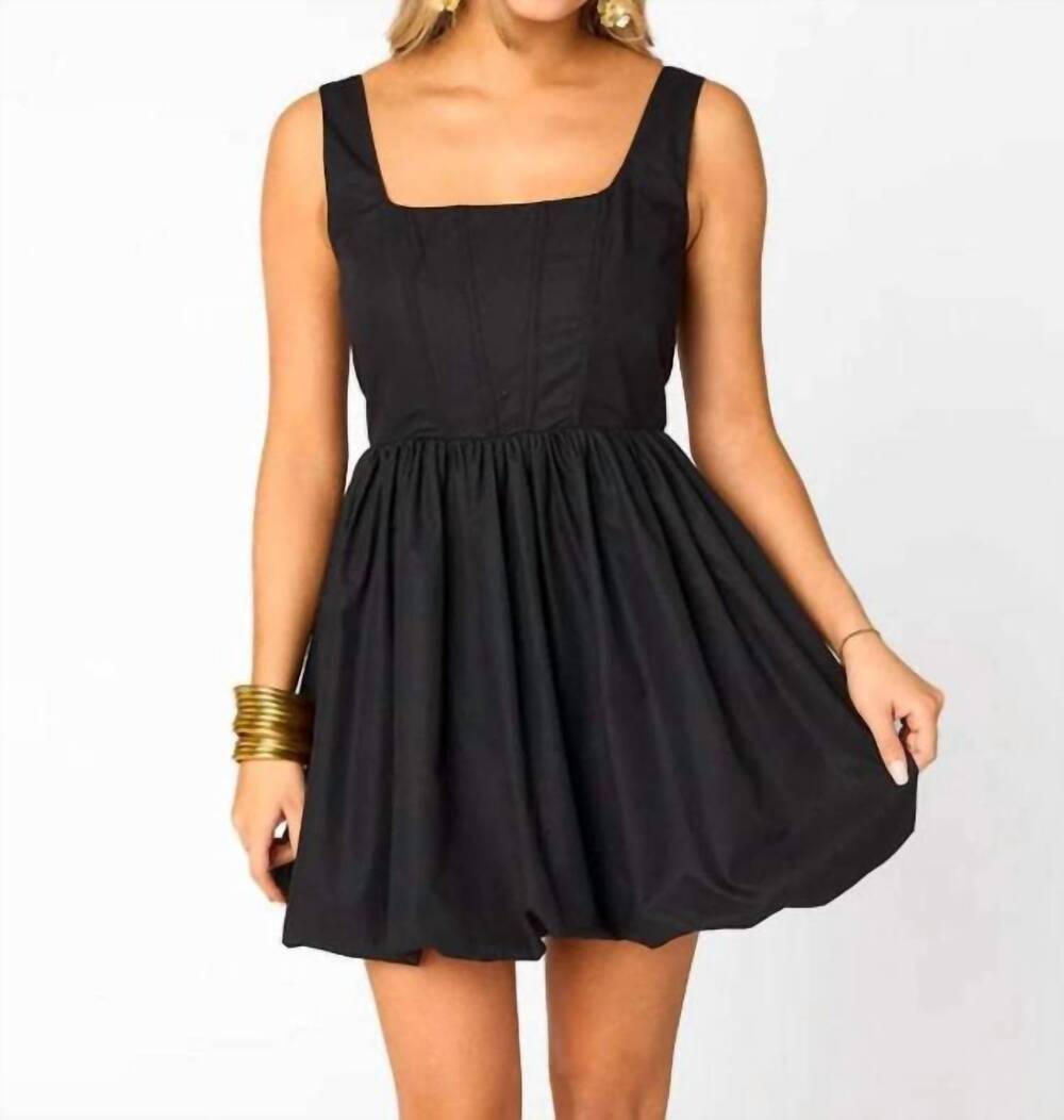 NEW BUDDYLOVE heidi gameday mini dress in black
